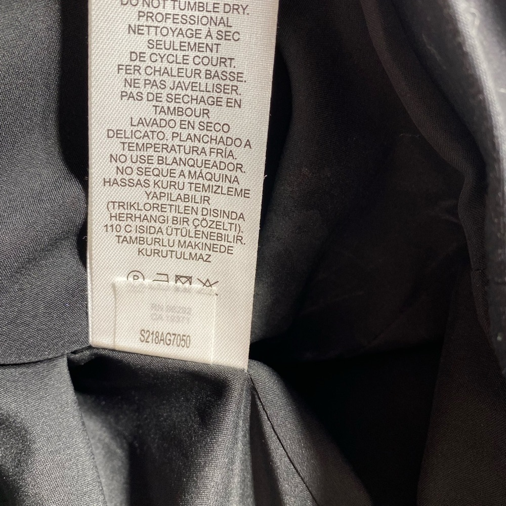 Tibi Agathe Zip Front Balloon Sleeve Cropped Top, Black - Picture 8 of 11